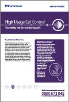 More information on High Usage Call Control