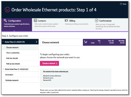Ordering Ethernet products using our new order journeys